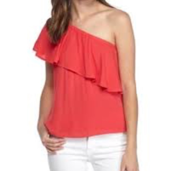 Wayf Tops - NWOT WAYF Conway ruffle one shoulder blouse